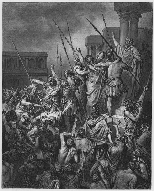 Gustave Dore Raamattu: S Paavali pelastettiin väkijoukosta tekijältä Gustave Dore