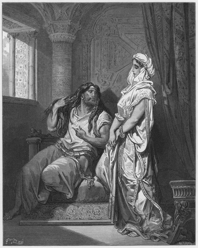 Gustave Dore Raamattu: Simson ja Delilah tekijältä Gustave Dore