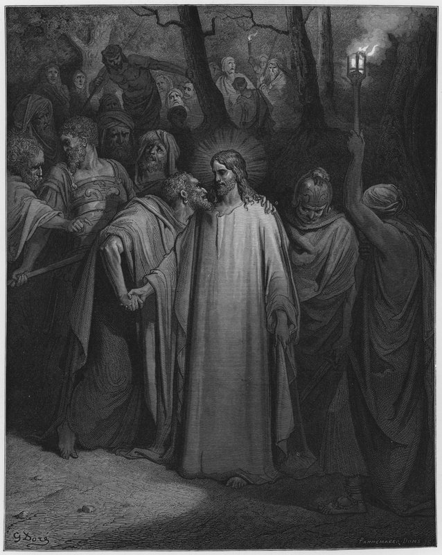Gustave Dore Raamattu: Juudaksen suudelma tekijältä Gustave Dore