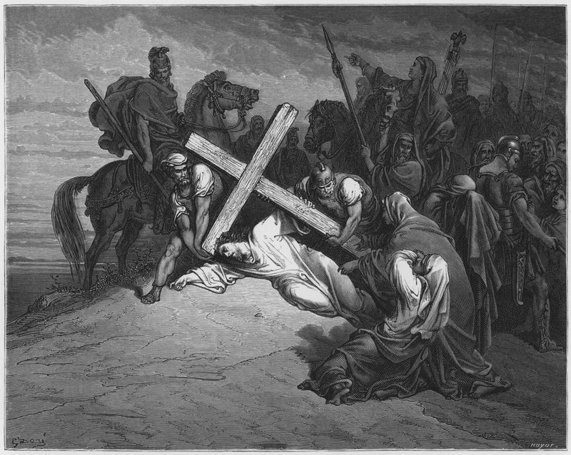 Gustave Dore Raamattu: Saapuminen Golgatalle tekijältä Gustave Dore