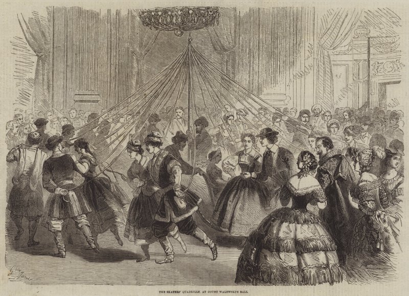 The Skaters Quadrille, Count Walewskis Ballissa tekijältä Gustave Janet