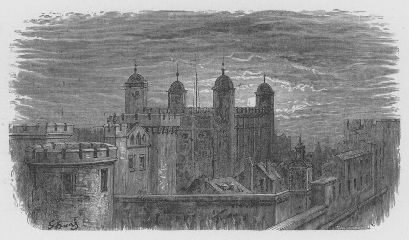 Lontoon Tower tekijältä Gustave after Dore
