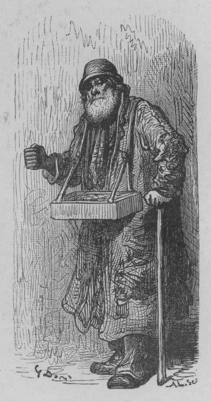 Matchstick-kauppias tekijältä Gustave after Dore