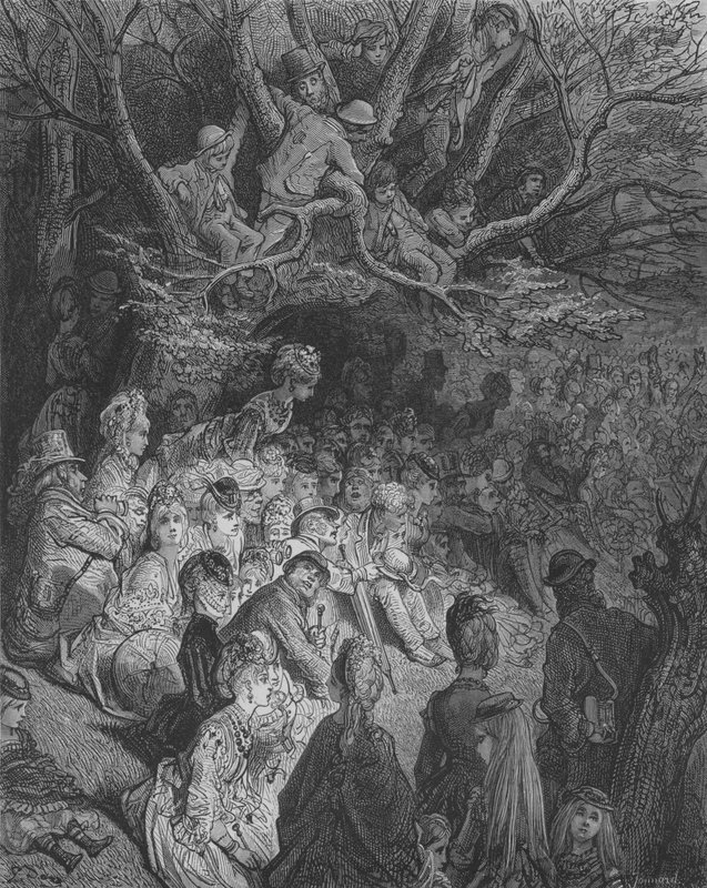 Parterre ja paratiisi tekijältä Gustave after Dore