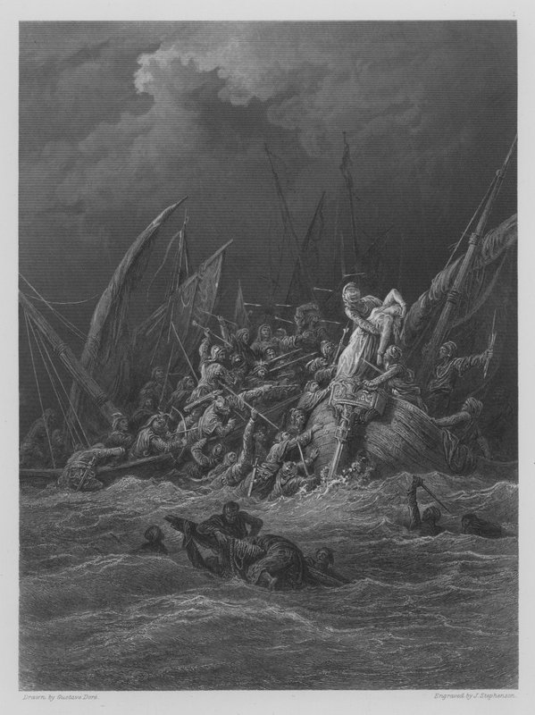 Meritaistelu tekijältä Gustave after Dore