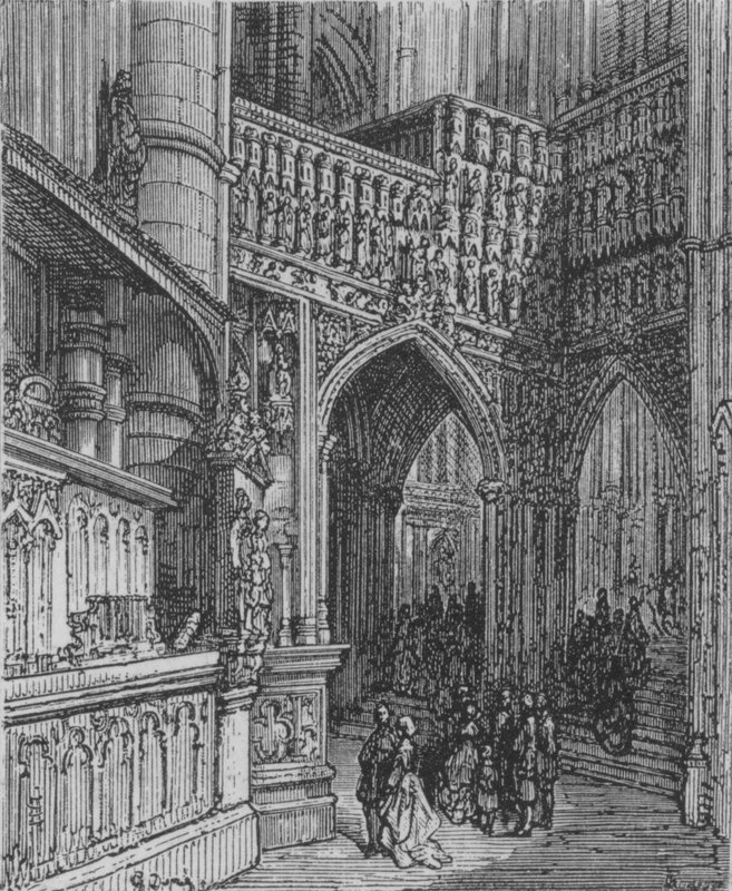 Westminster, Oblique View tekijältä Gustave after Dore
