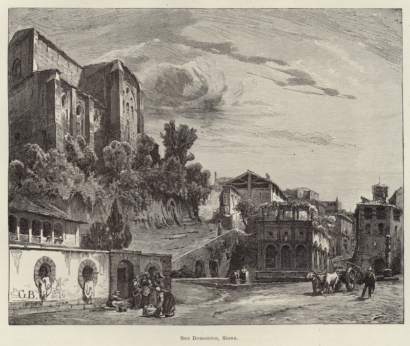 San Domenicon basilika, Siena tekijältä Gustave Bauernfeind
