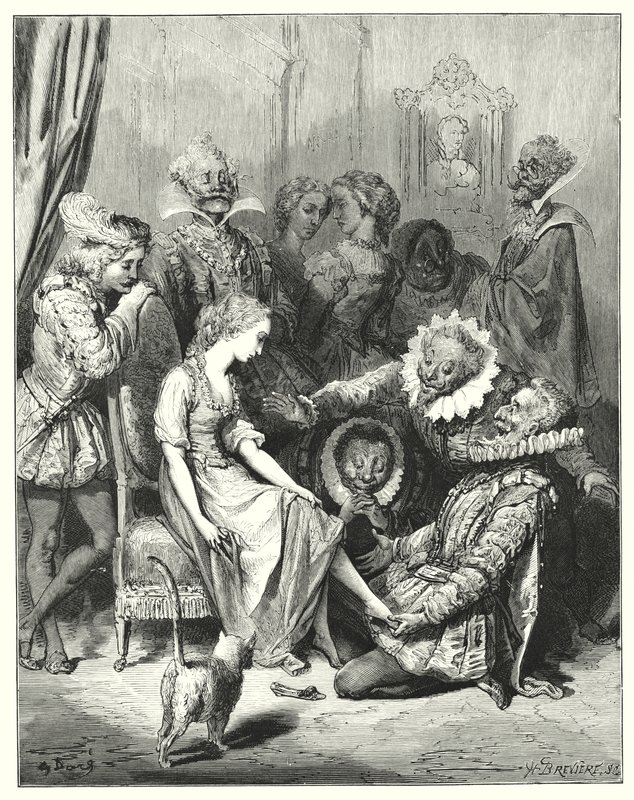 Cendrillon; Cinderella (kaiverrus) tekijältä Gustave Dore