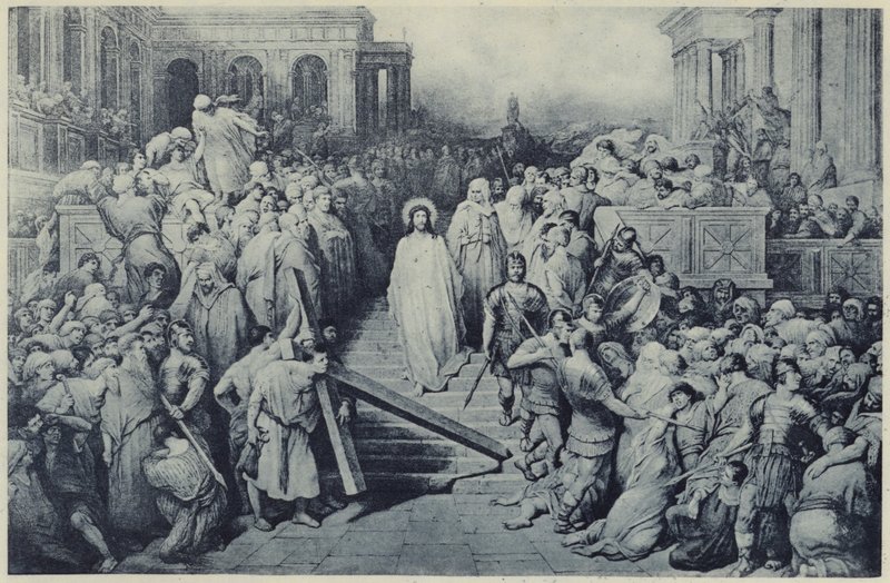 Kristus lähtee Praetoriumista (litho) tekijältä Gustave Dore