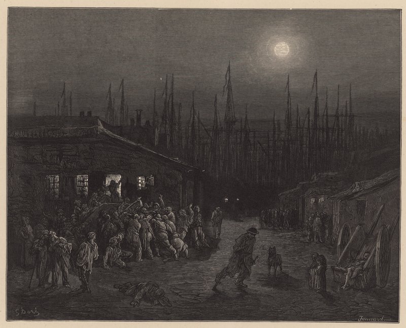 Lontoon Docklands tekijältä Gustave Dore