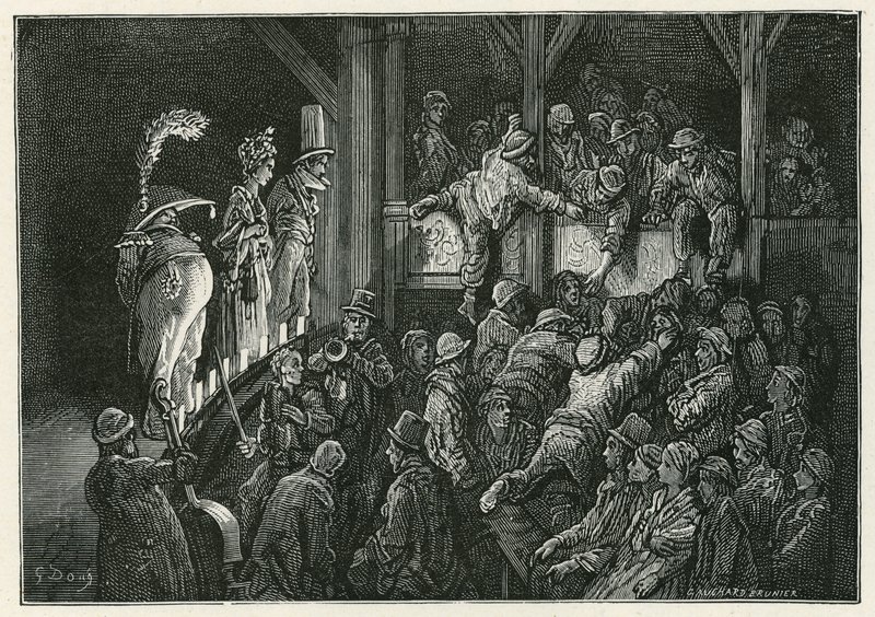 Penny Gaff Whitechapelissa tekijältä Gustave Dore