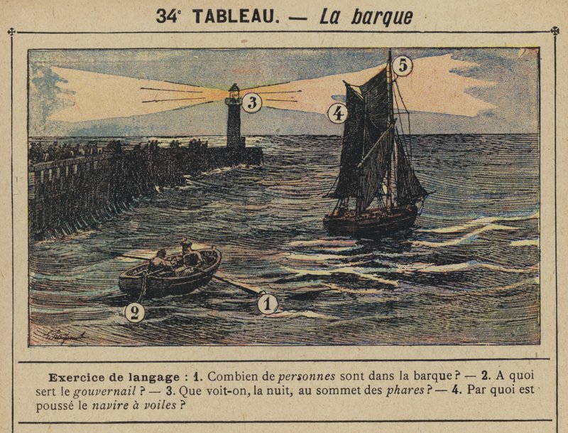 Vene (väri litho) tekijältä Gustave Fraipont