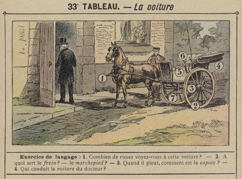 Auto (väri litho) tekijältä Gustave Fraipont