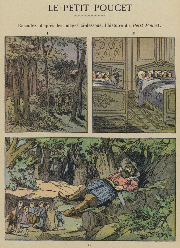 Le Petit Poucet (värilitro) tekijältä Gustave Fraipont