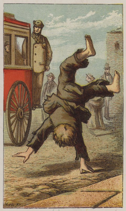 Street Boy (väri litho) tekijältä H.W. (after) Petherick
