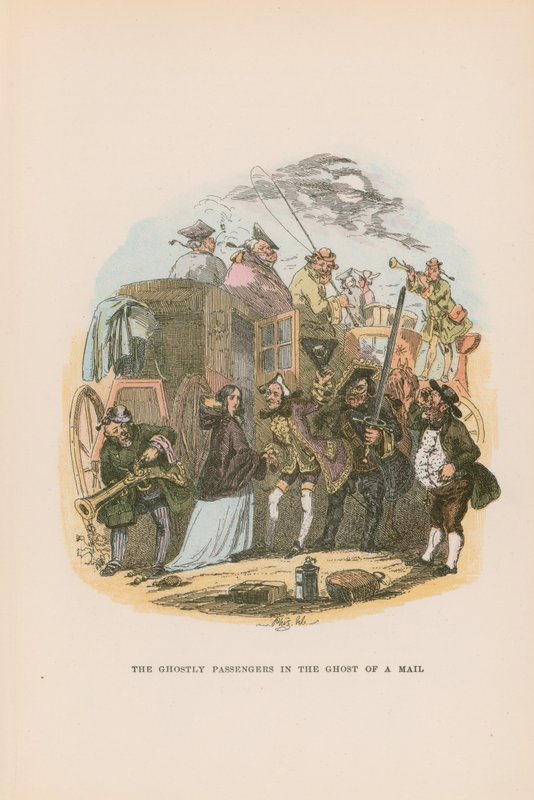 Kuvitus Pickwick Papers -teokseen tekijältä Hablot Knight Browne