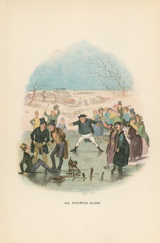 Kuvitus Pickwick Papersille tekijältä Hablot Knight Browne