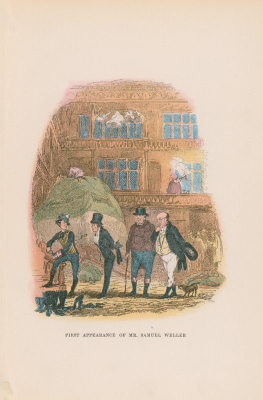 Kuvitus Pickwick Papersille tekijältä Hablot Knight Browne