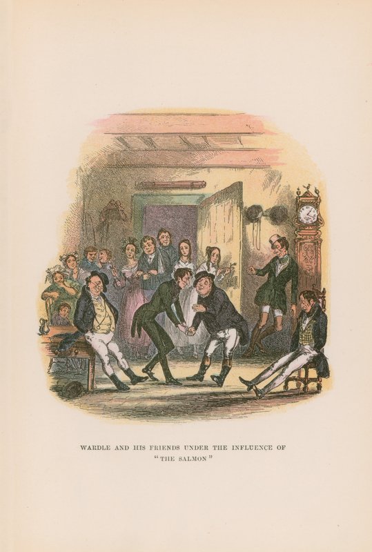 Kuvitus Pickwick Papersille tekijältä Hablot Knight Browne