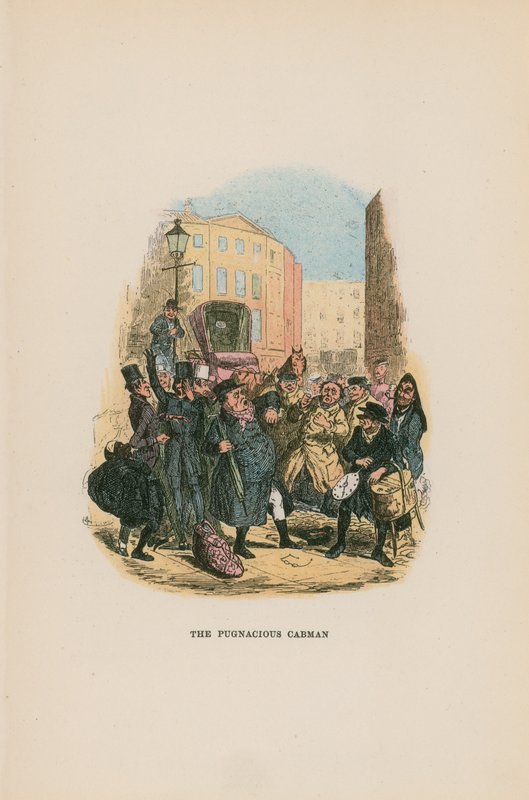 Kuvitus Pickwick Papers -teokseen tekijältä Hablot Knight Browne