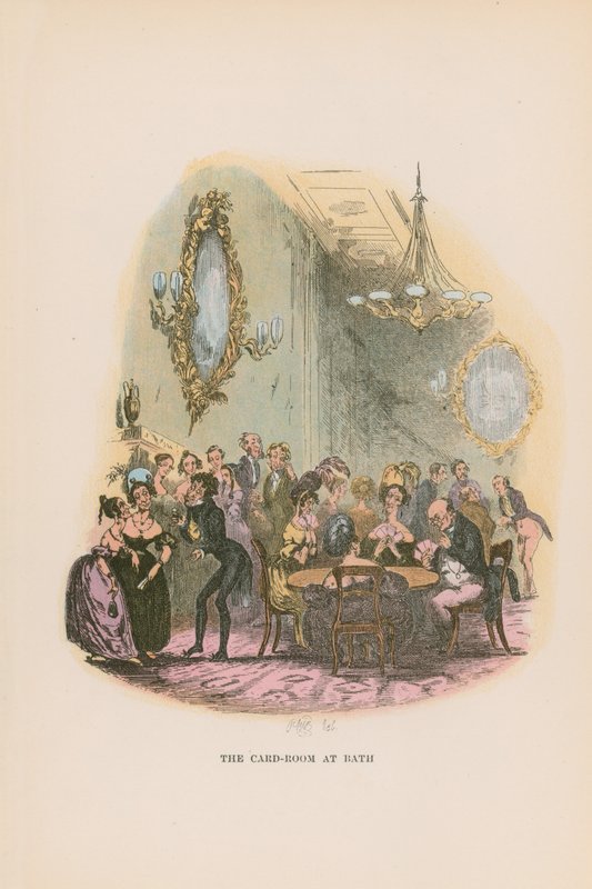 Kuvitus Pickwick Papers -teokseen tekijältä Hablot Knight Browne