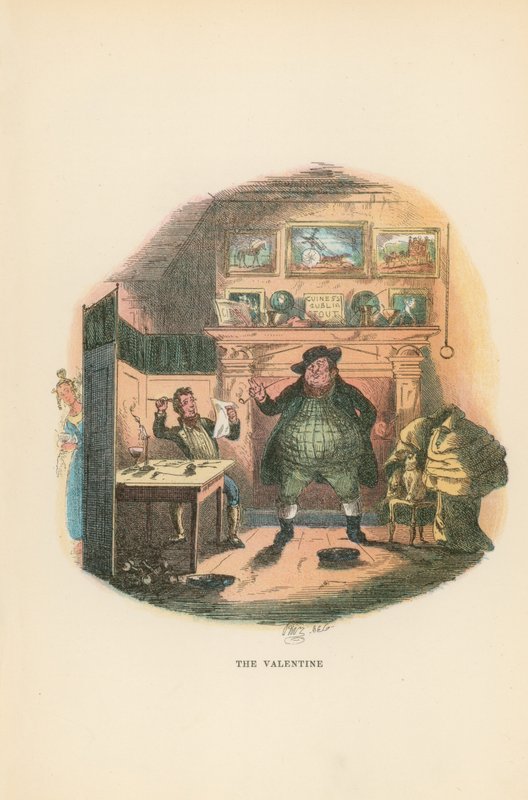 Kuvitus Pickwick Papers -teokseen tekijältä Hablot Knight Browne