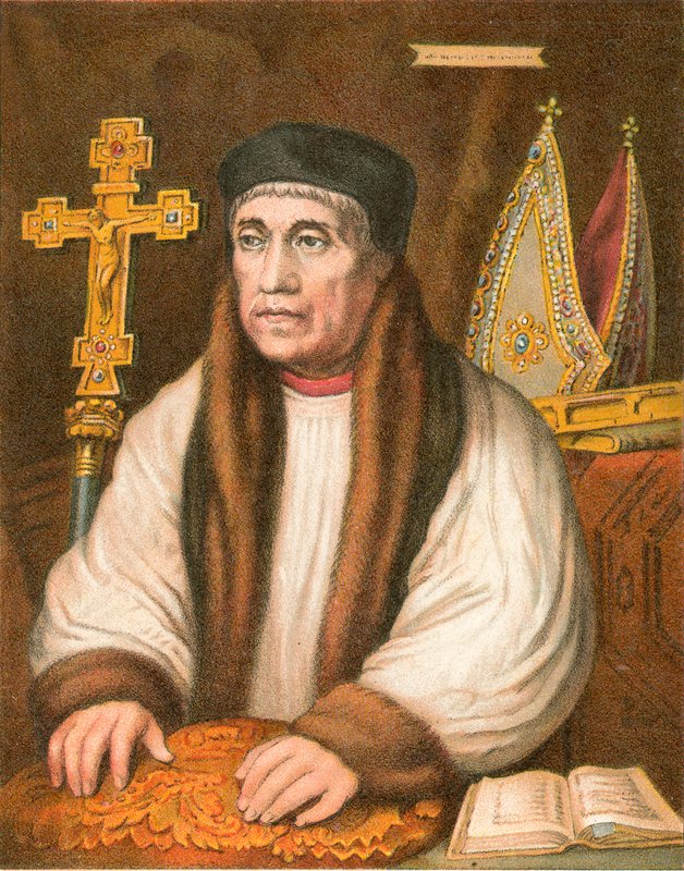 Arkkipiispa Warham tekijältä Hans (after) Holbein the Younger