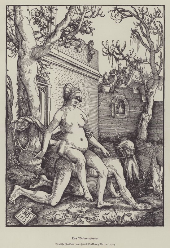 Aristoteles ja Phyllis, 1513 tekijältä Hans Baldung Grien
