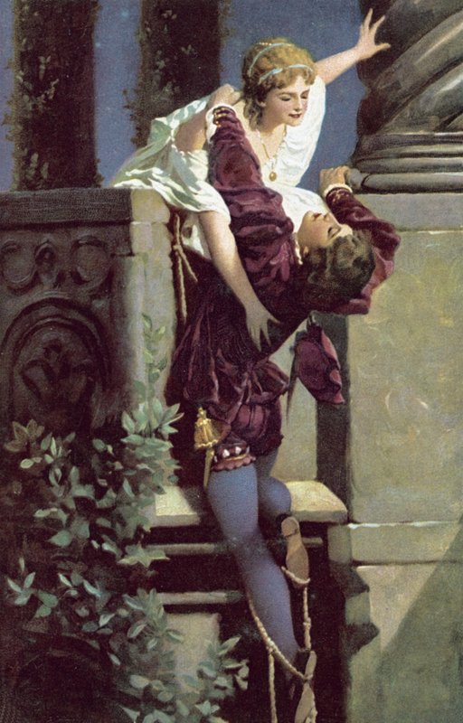 Parvekekohtaus, Romeo ja Julia tekijältä Hans Makart