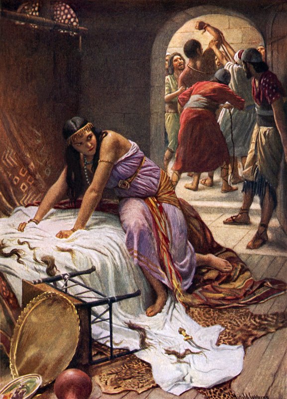 Delilah (väri litho) tekijältä Harold Copping
