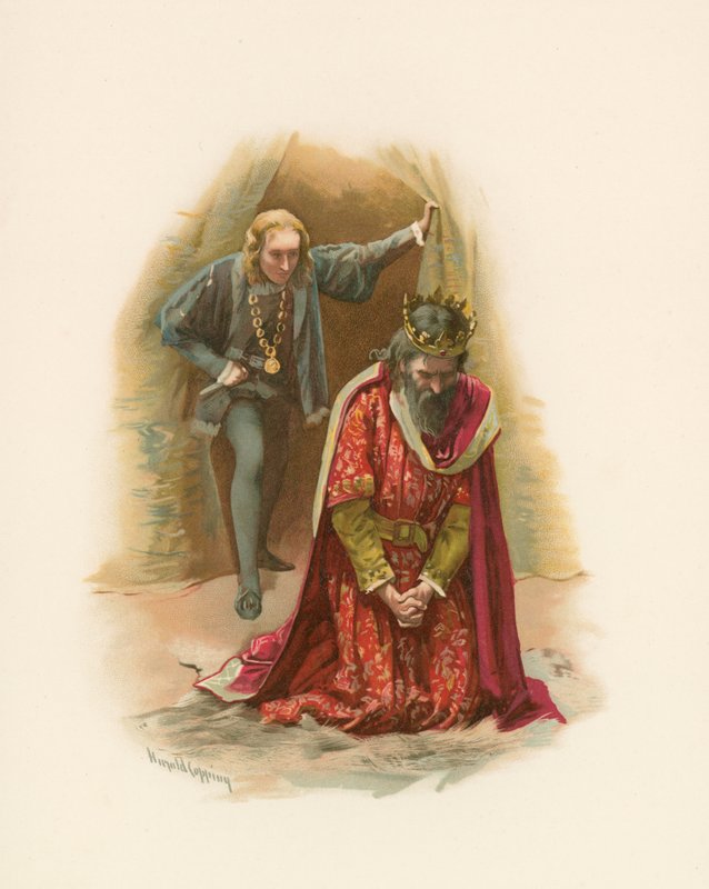 Hamlet ja kuningas tekijältä Harold Copping