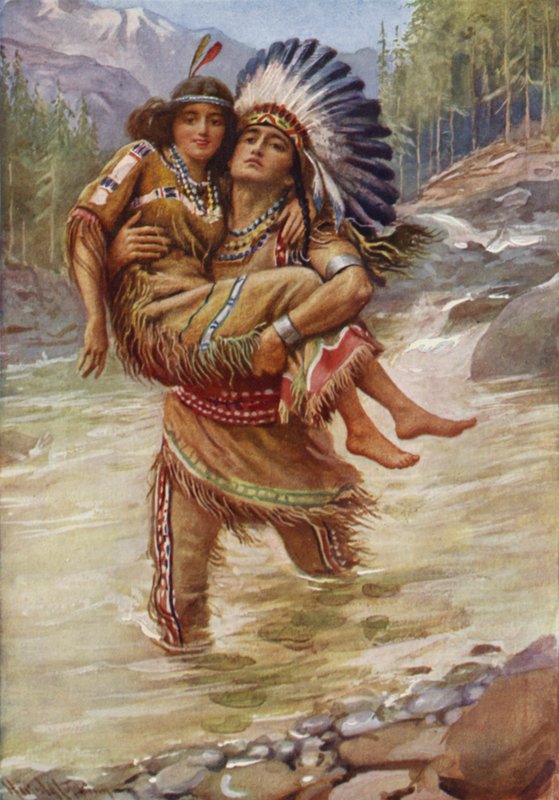 Hiawatha ja Minnehaha tekijältä Harold Copping