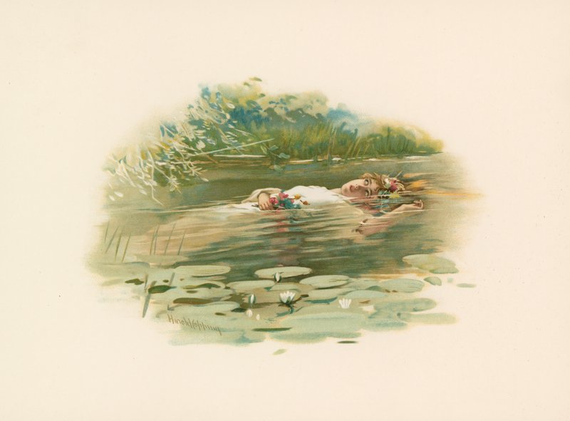 Ophelia hukkui tekijältä Harold Copping