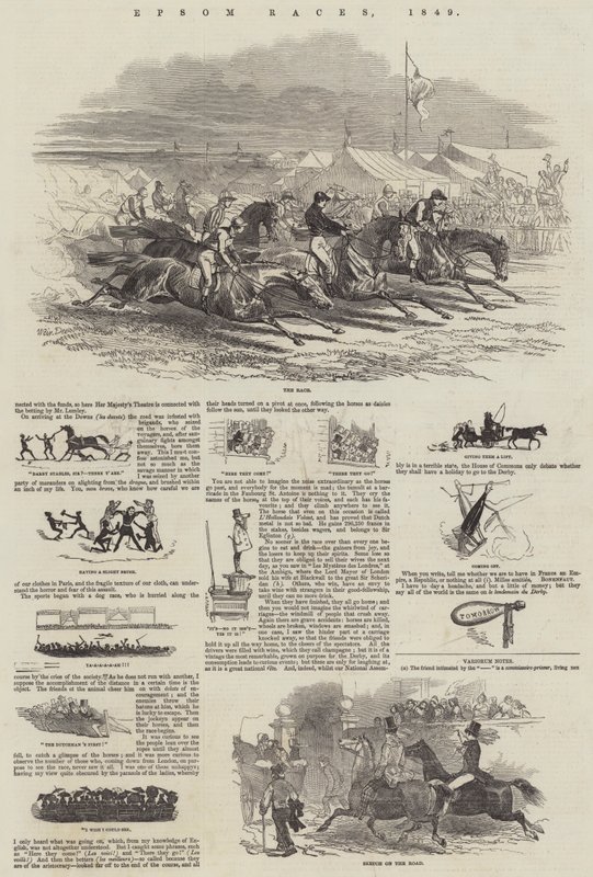 Epsom Races, 1849 tekijältä Harrison William Weir