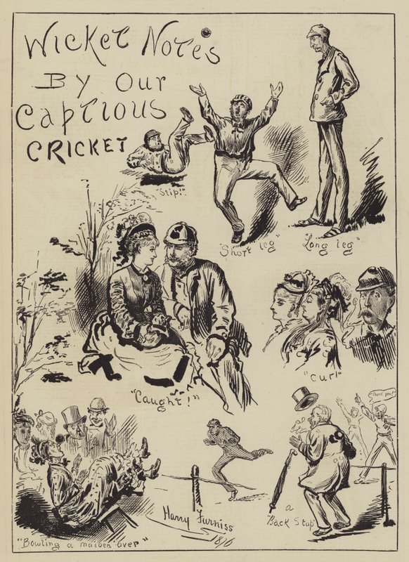 Wicket Notes by Our Captious Cricket tekijältä Harry Furniss