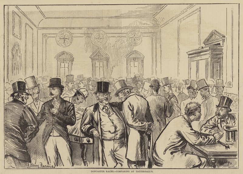 Doncaster Races, vertailu Tattersallissa tekijältä Harry Furniss