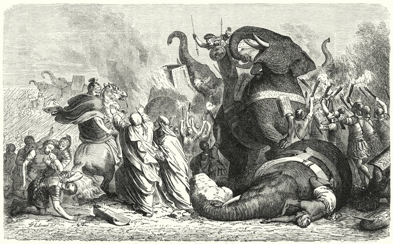 Asculumin taistelu, 279 eKr. (kaiverrus) tekijältä Heinrich Leutemann