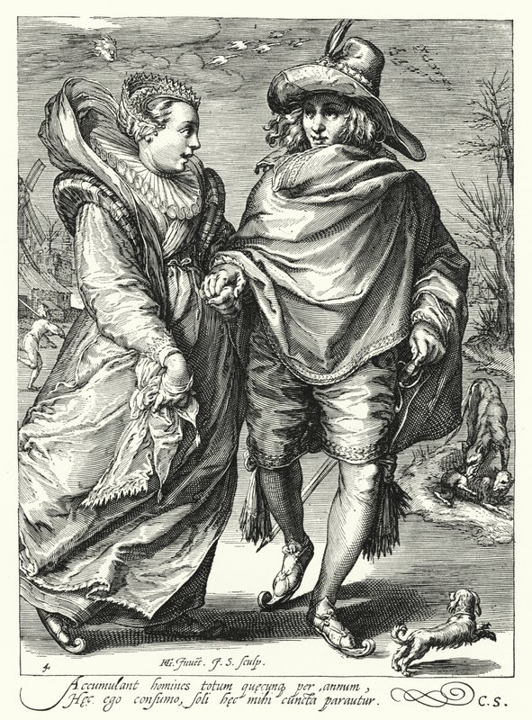 Talvi (kaiverrus) tekijältä Hendrik (after) Goltzius