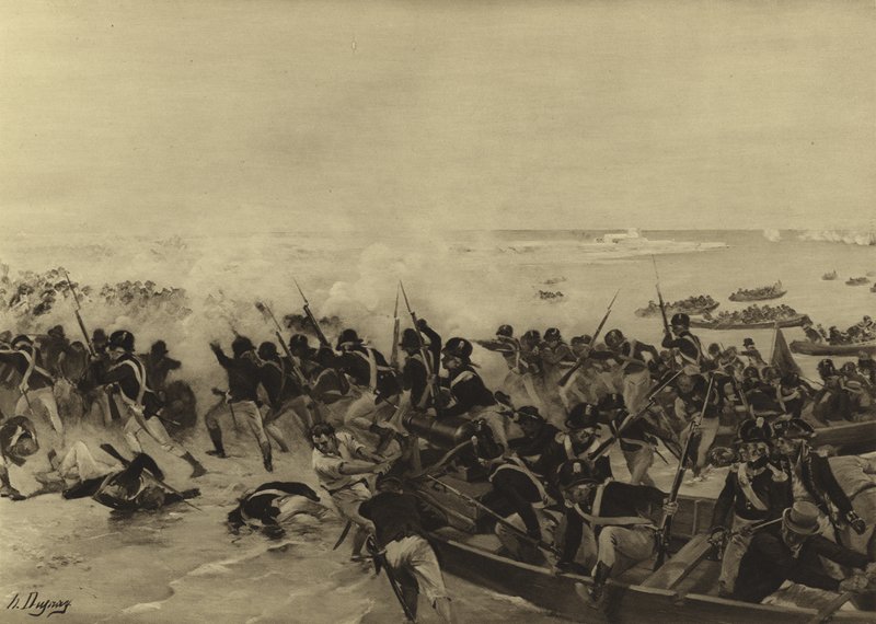 Aboukirin taistelu, 1801 (syväpaino) tekijältä Henri Louis Dupray