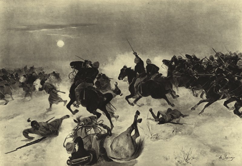 Kassassinin taistelu, 1882 (syväpaino) tekijältä Henri Louis Dupray