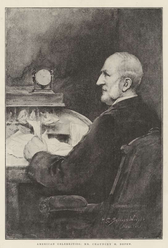 Amerikkalaiset julkkikset, herra Chauncey M Depew tekijältä Henry Charles Seppings Wright