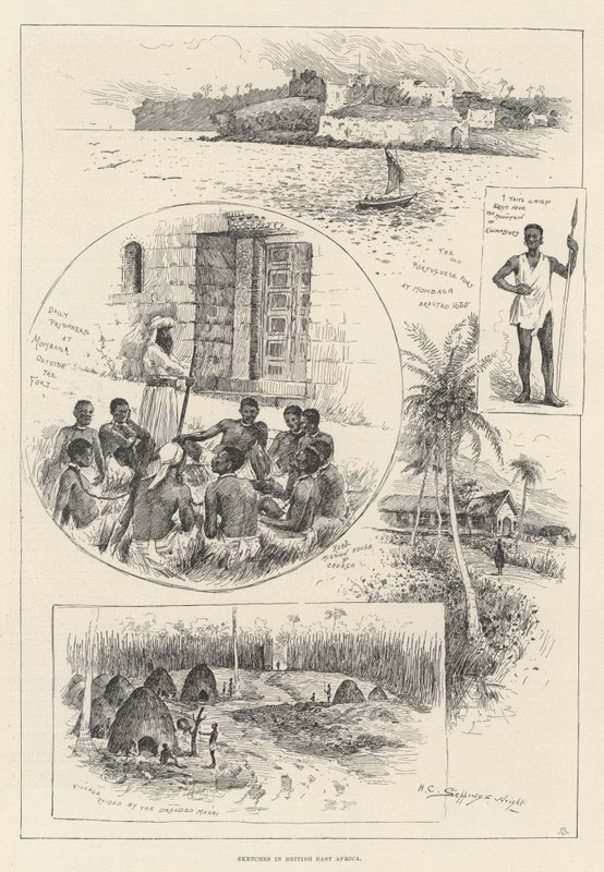 Luonnokset brittiläisessä Itä-Afrikassa tekijältä Henry Charles Seppings Wright