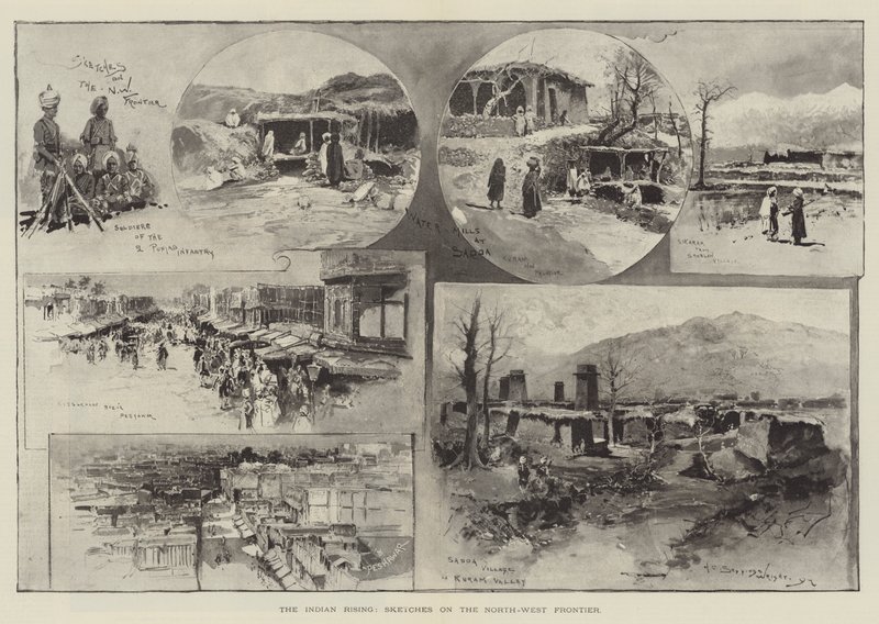 Intiaanien nousu, luonnoksia luoteisrajalta tekijältä Henry Charles Seppings Wright