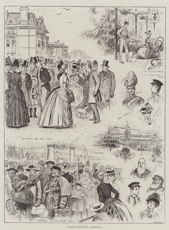 Rambling Sketches, Folkestone tekijältä Henry Stephen Ludlow