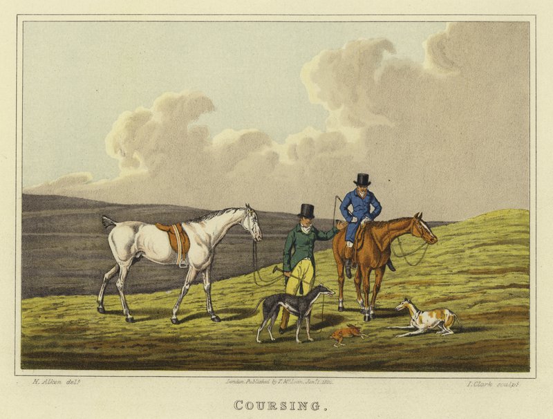 Kurssi (chromolitho) tekijältä Henry Thomas Alken