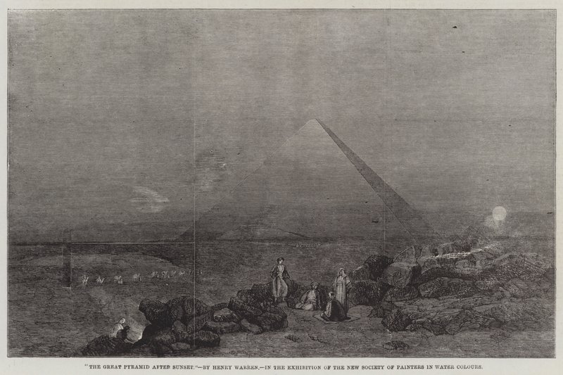 Suuri pyramidi auringonlaskun jälkeen tekijältä Henry Warren