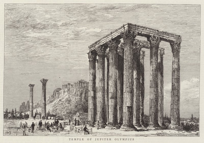 Jupiter Olympiuksen temppeli tekijältä Henry William Brewer