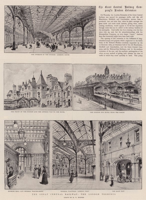 Great Central Railway, Lontoon terminaali tekijältä Henry William Brewer