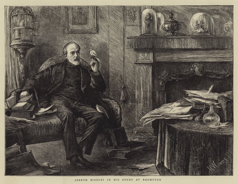 Joseph Mazzini tutkimuksessaan Bromptonissa tekijältä Henry Woods