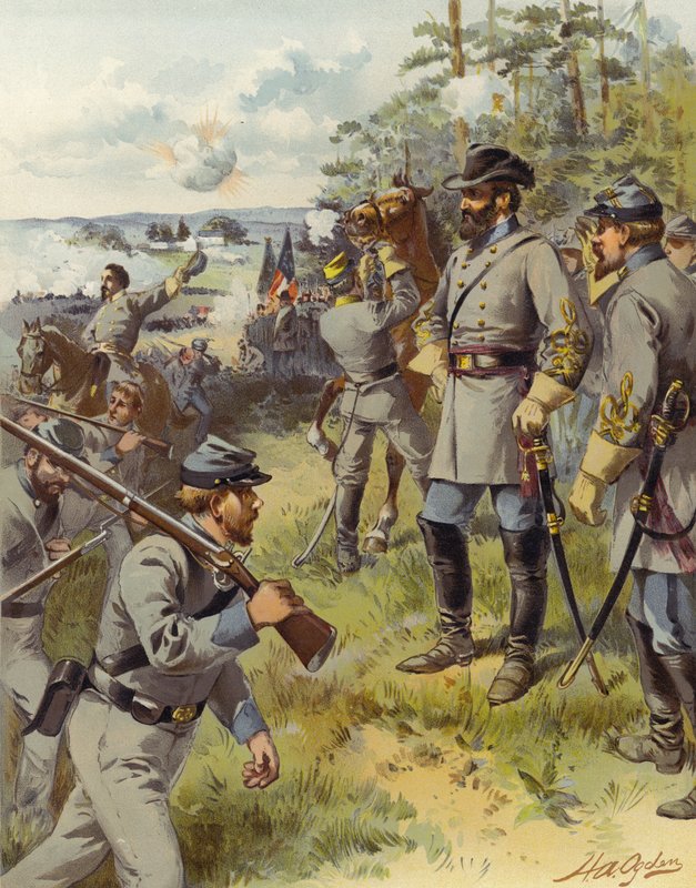 Stonewall Jackson, Bull Run tekijältä Henry Alexander (after) Ogden
